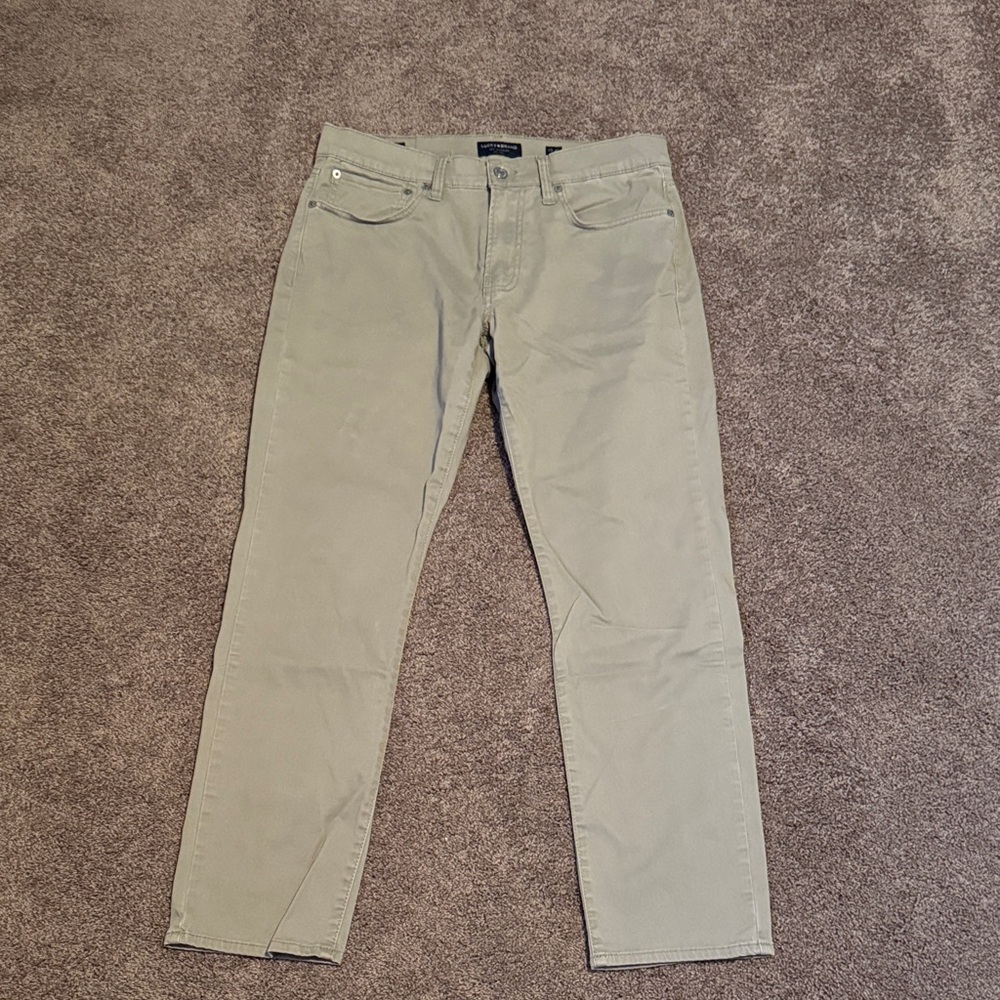 Lucky Brand Slim Straight Khaki Pants